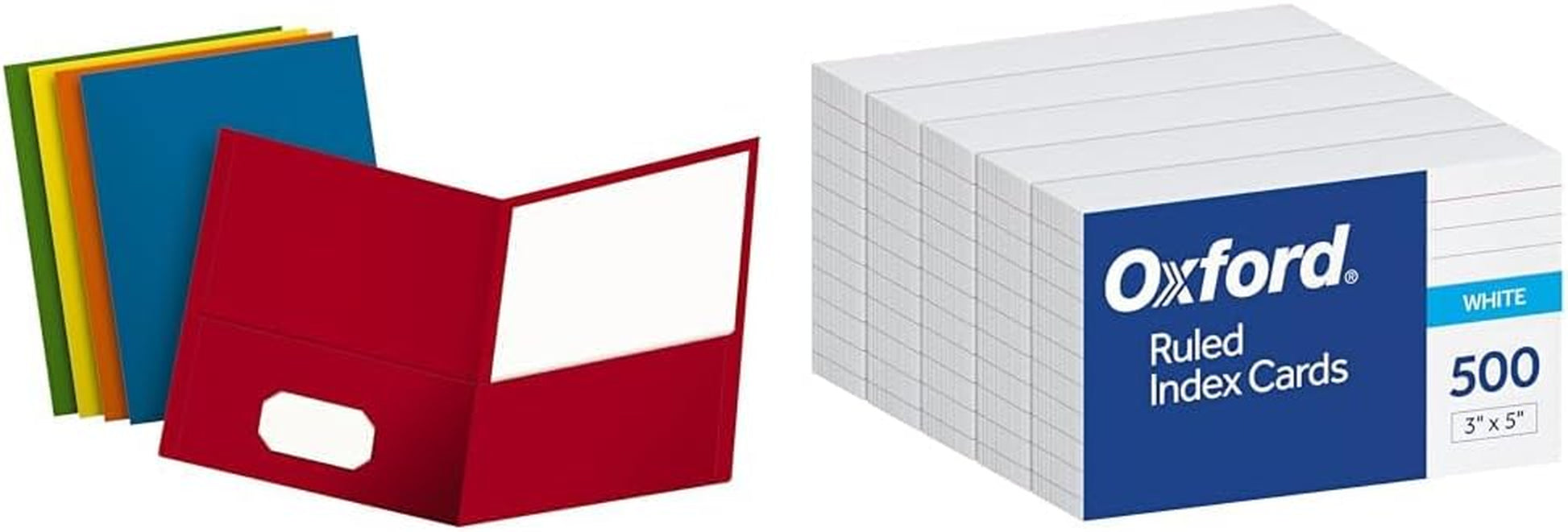 Two-Pocket Folders, Assorted Colors, Letter Size, 25 per Box (57513)