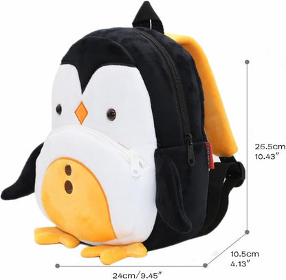 Toddler Backpack for Boys and Girls, Cute Soft Plush Animal Cartoon Mini Backpack Little for Kids 2-6 Years (Bunny-Y Pink)