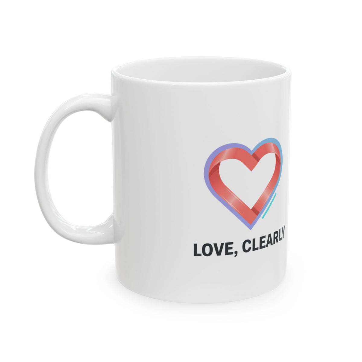 Modern Mature Romance | 11oz Ceramic Coffee Mug, Sublimation Print | Valentine & Galentine Gift for Partner, Friend | Minimal Aesthetic