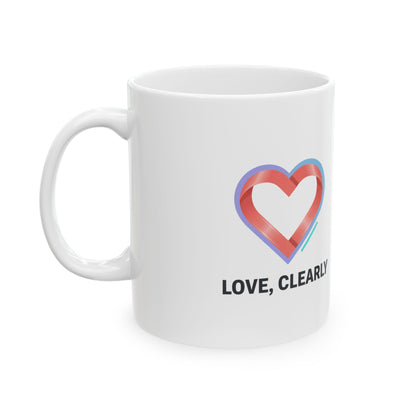Mature Romance Quote Art | 11oz Ceramic Coffee Mug for Couples | Valentine & Anniversary Gift | Modern Minimal Love Aesthetic