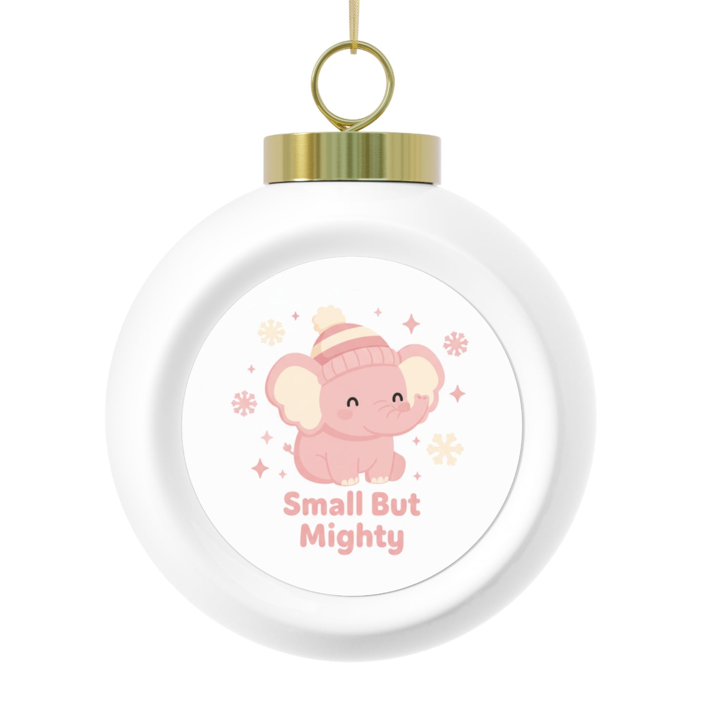 Ceramic Christmas Ball Ornament — Small But Mighty
