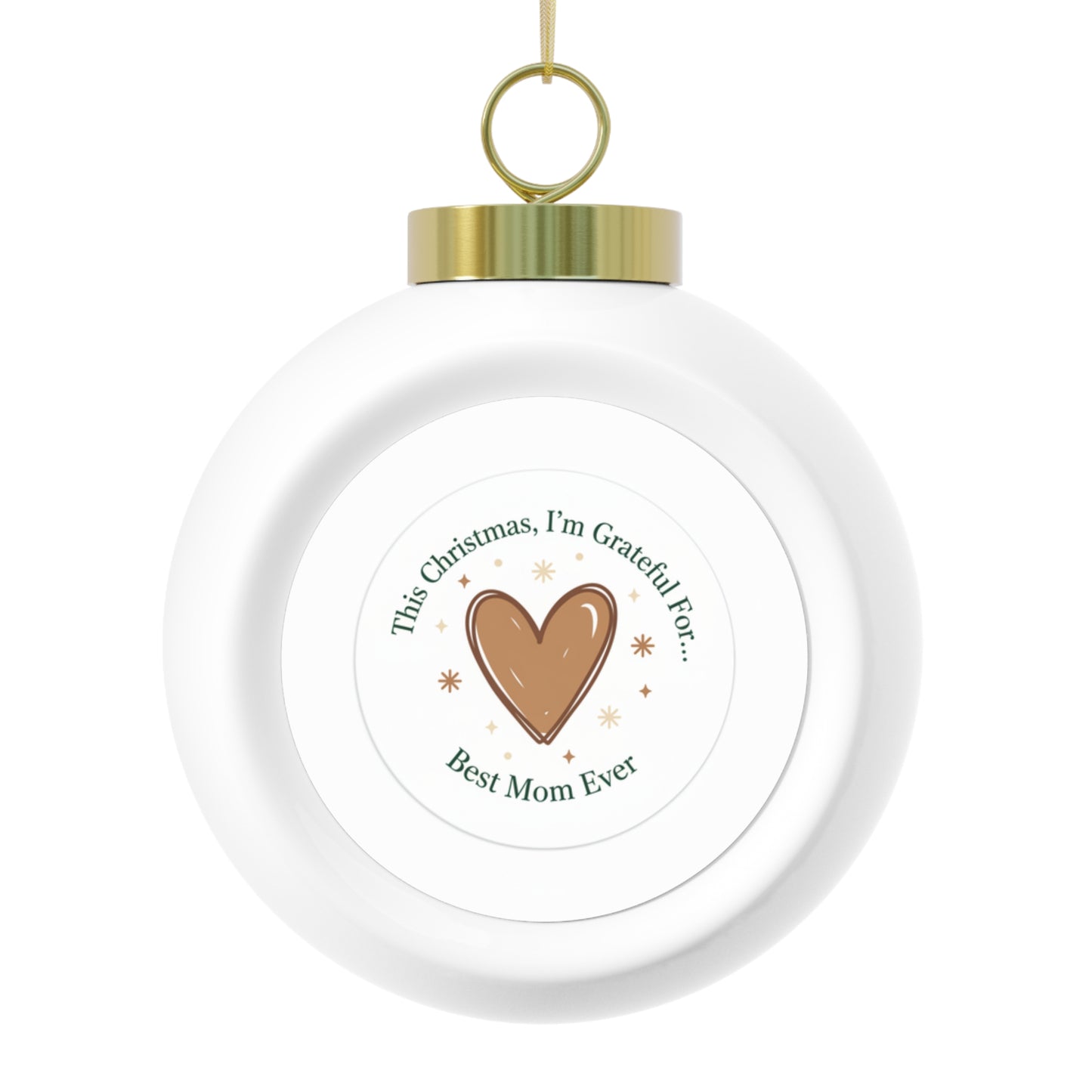 Ceramic Christmas Ball Ornament - Best Mom Ever