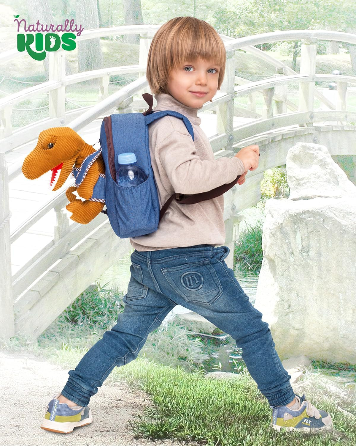 Dinosaur Rolling Backpack Toddler Suitcase, Kids Luggage, Kids Suitcase for Boys with Wheels