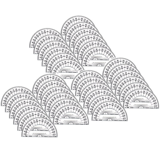 Protractor Plastic, 4-Inch, 12 Per Pack, 3 Packs