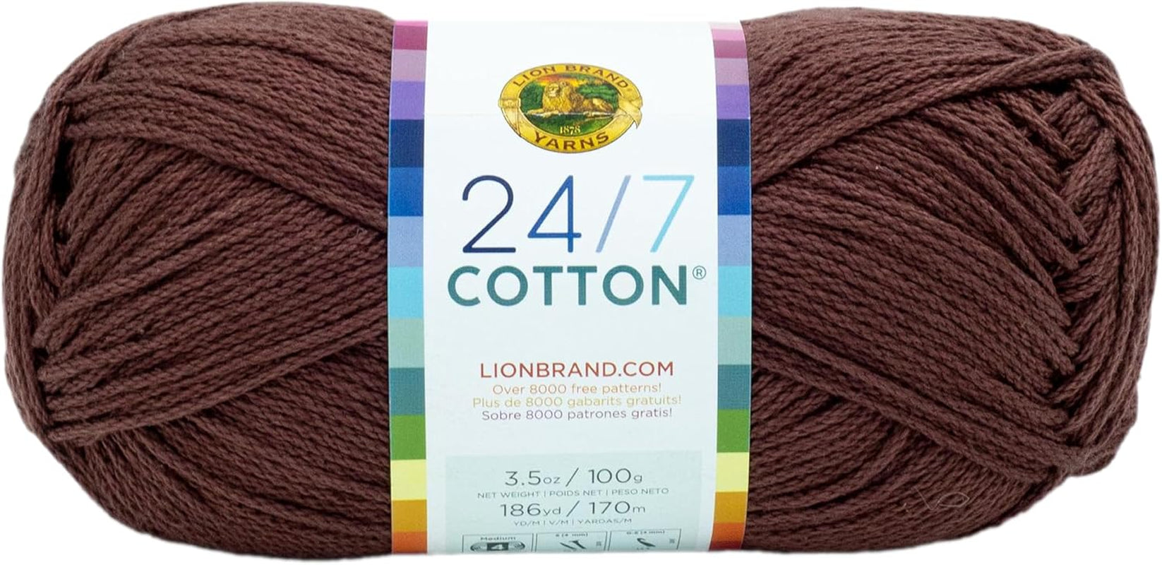 (1 Skein) 24/7 Cotton® Yarn, White