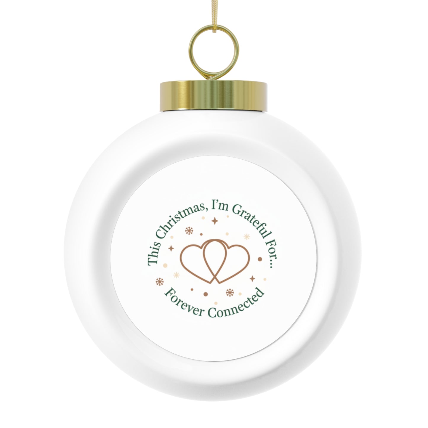 Christmas Ball Ornament — Forever Connected Holiday Keepsake