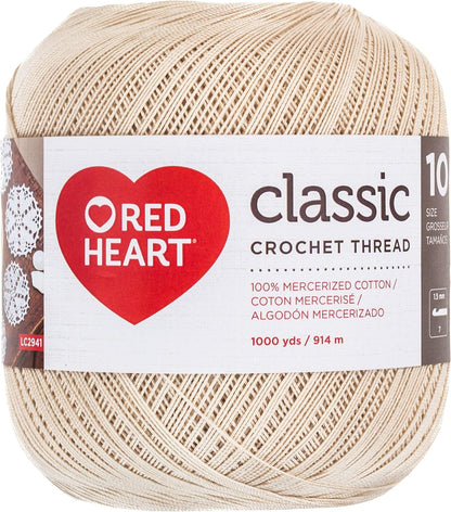 Crochet Thread Yarn, 300 Yards, Victory Red, 1 Count (Pack of 1)