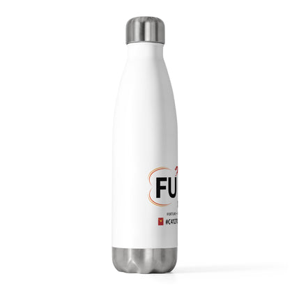 Fu Gui Greeting Banner | 20oz Insulated Stainless Tumbler Bottle | Lunar New Year Gift for Family & Friends | Red Gold Festive