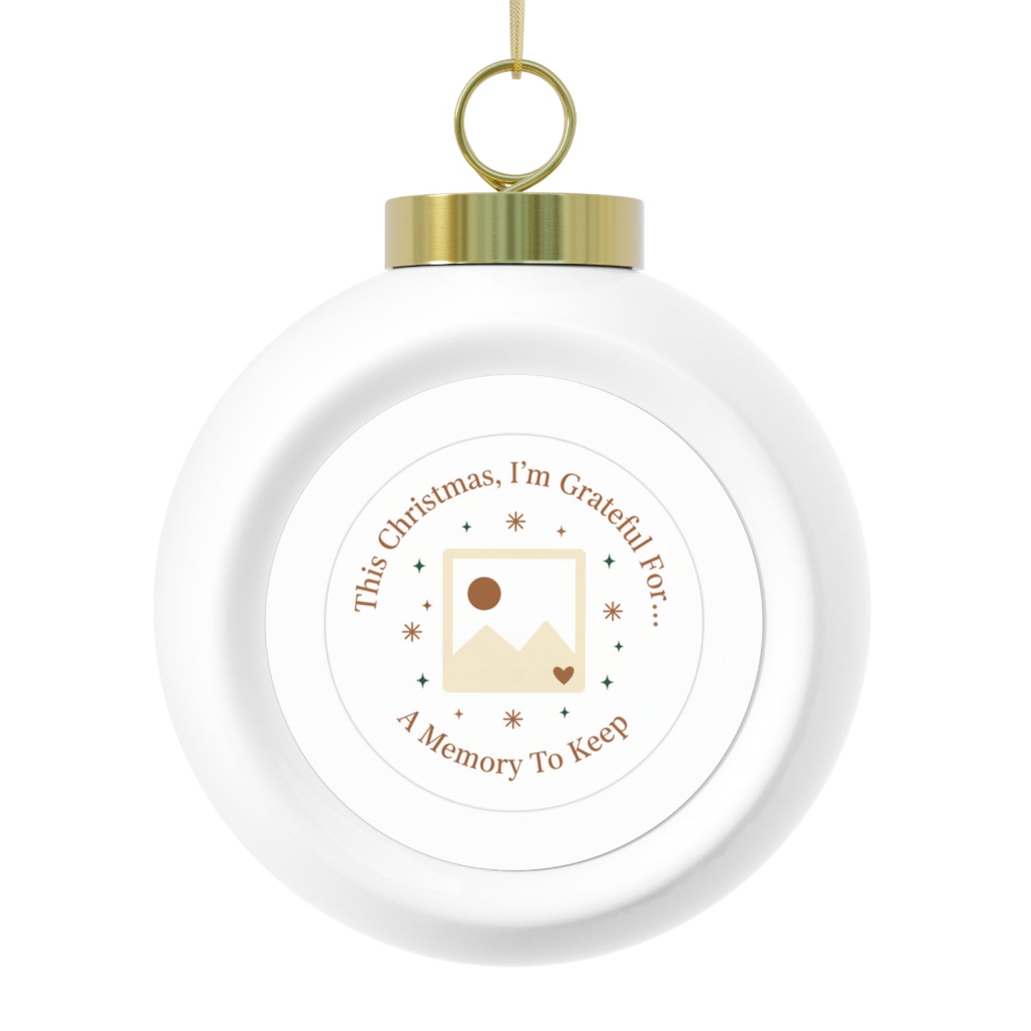 Christmas Ball Ornament – A Memory To Keep Vintage Keepsake