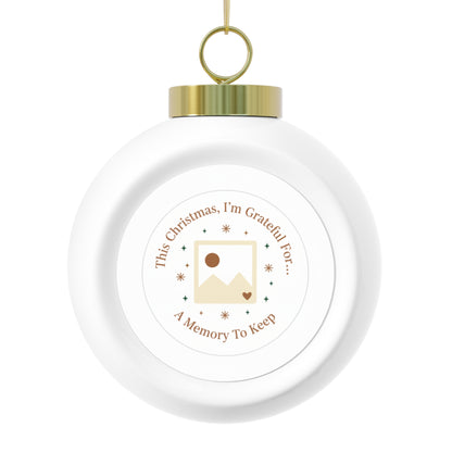 Christmas Ball Ornament – A Memory To Keep Vintage Keepsake
