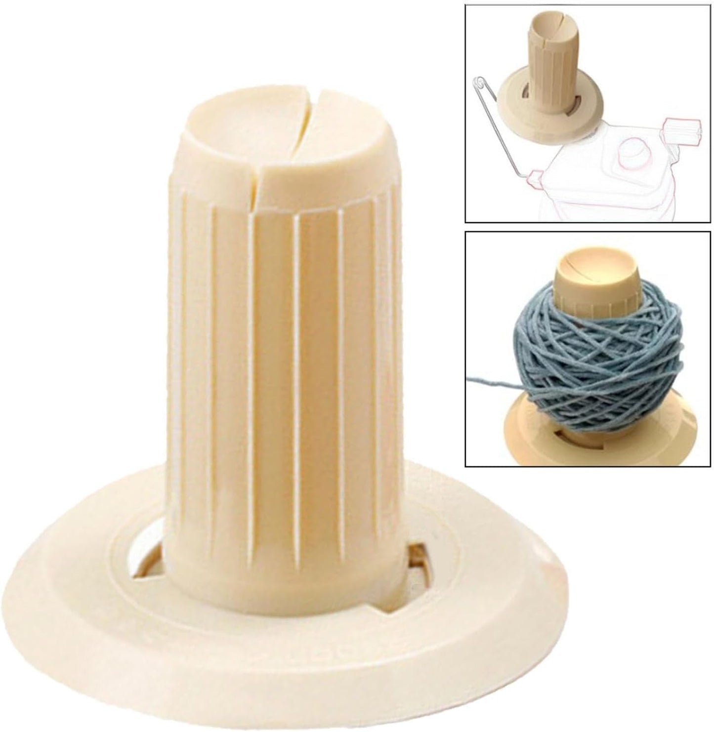 Sewing Yarn Ball Winder Part Wool Winder Reel DIY Sewing Thread Spindle Base Supplies Winding Head Replacement for Knitting