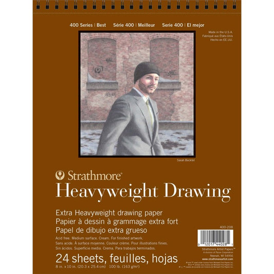 400 Series Drawing Paper Pad, Top Wire Binding, 24 Sheet, 8x10 inch, 1 Count