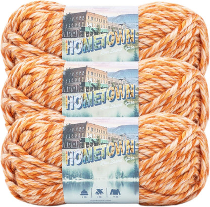 Hometown Yarn, Bulky Yarn, Yarn for Knitting and Crocheting, 1-Pack, Houston Cream