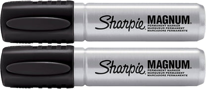 2 Pack 4411 Magnum Permanent Marker Black