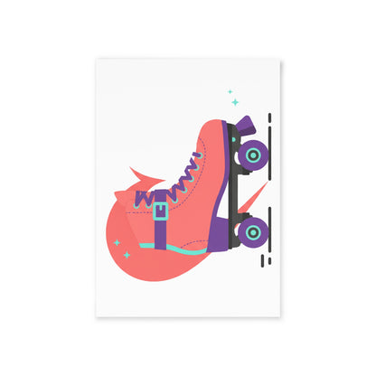 Roller Skate Heart Card | Valentine’s Day Holiday Greeting Card | Galentine’s & Love Note Gift | Y2K Pink Aesthetic