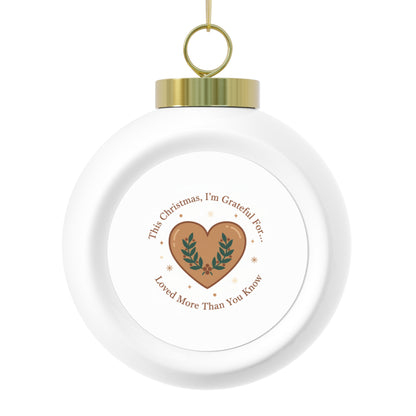 Christmas Ceramic Ornament – Loved More Than You Know