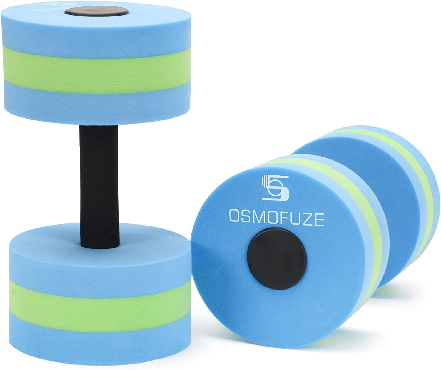 Aquatic Exercise Dumbbells - Set of 2 for Water Aerobics Fitness and Pool Exercises