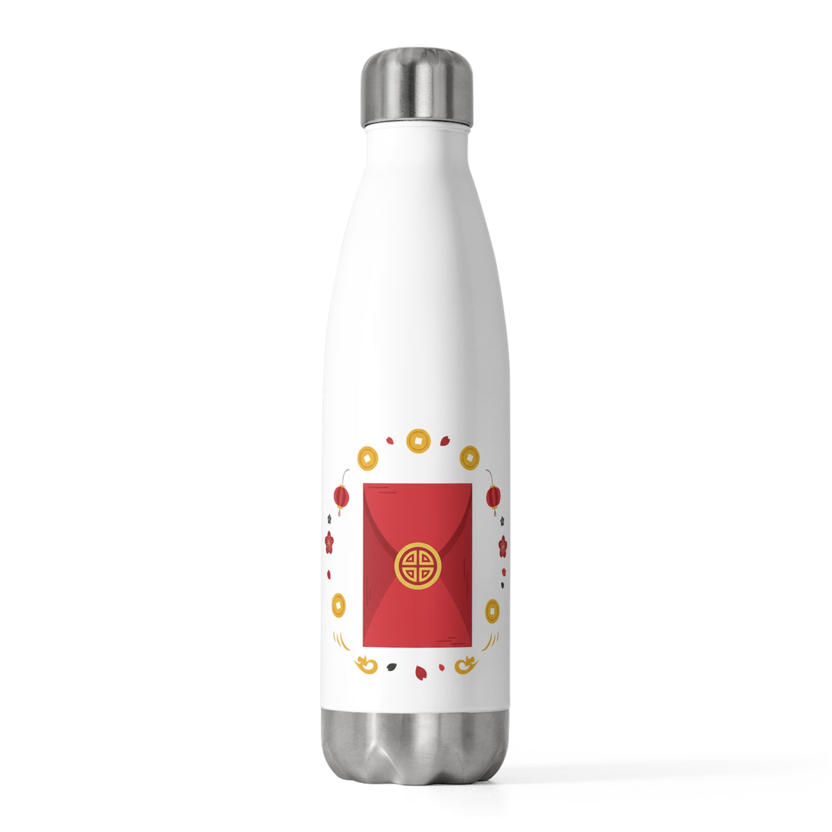 Fire Horse Red Envelope w/ Gold Horse Emblem | 20oz Insulated Stainless Tumbler | Lunar New Year Gift for Family & Friends | Festive Red