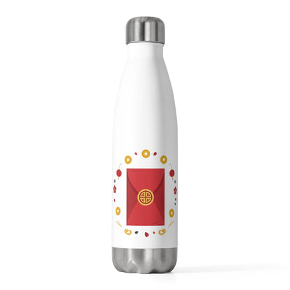 Fire Horse Red Envelope w/ Gold Horse Emblem | 20oz Insulated Stainless Tumbler | Lunar New Year Gift for Family & Friends | Festive Red