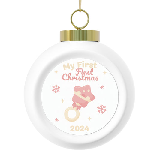 Christmas Ball Ornament - My First Christmas