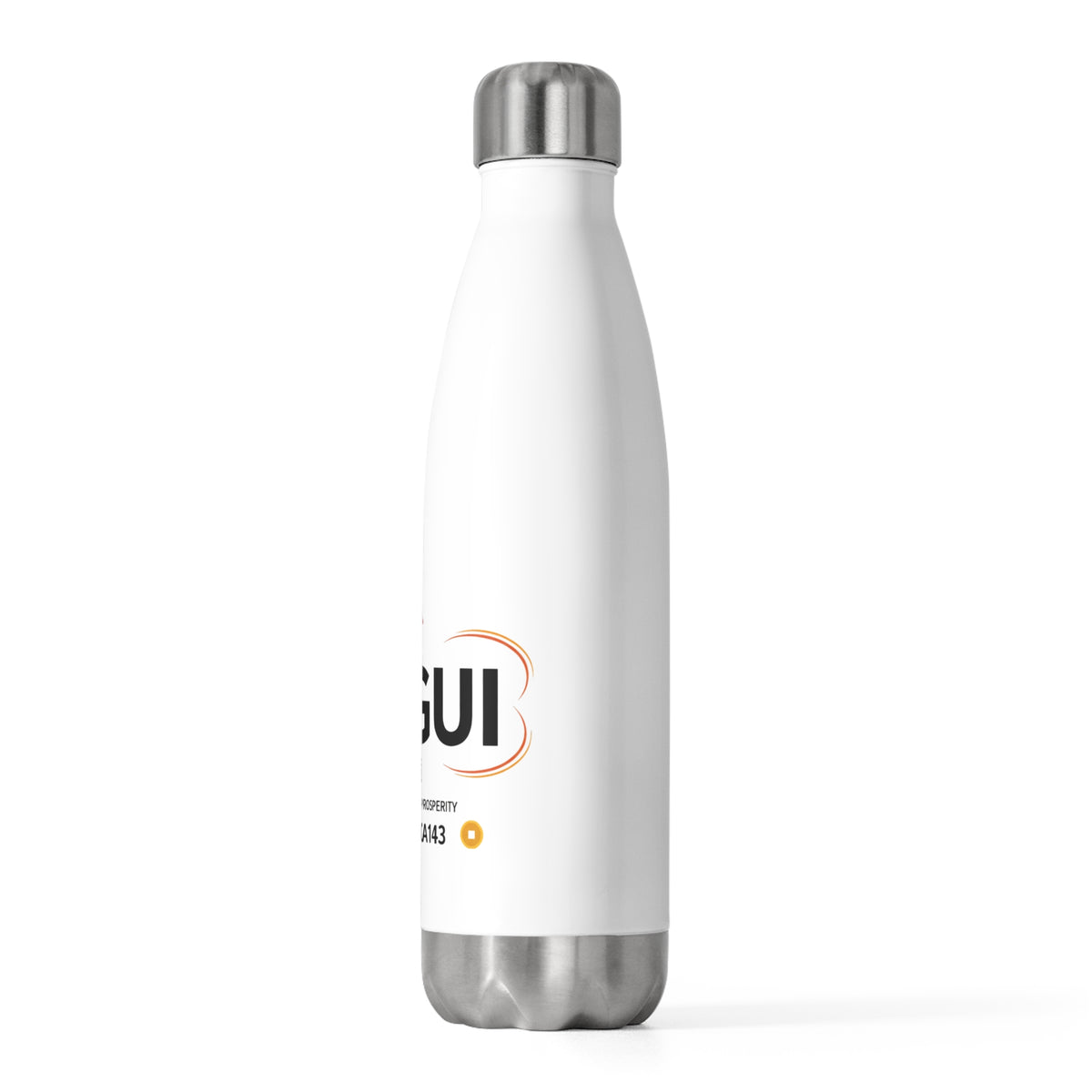 Fu Gui Greeting Banner | 20oz Insulated Stainless Tumbler Bottle | Lunar New Year Gift for Family & Friends | Red Gold Festive