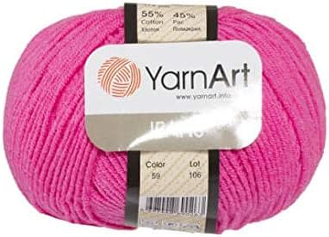 55% Cotton 45% Acrylic  Jeans Sport Yarn 1 Skein/Ball 50 Gr 174 Yds (1)