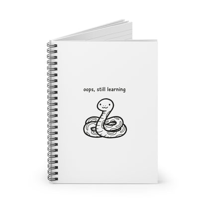 Spiral Journal Notebook, Baby Snake Cute, School Gift, Book Collector