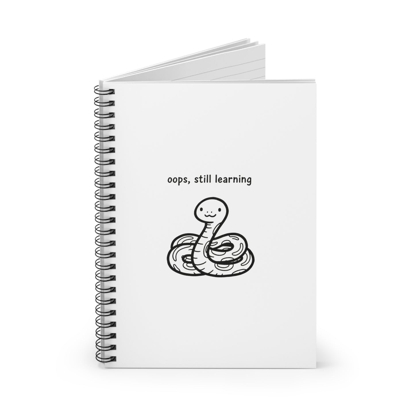 Spiral Journal Notebook, Baby Snake Cute, School Gift, Book Collector