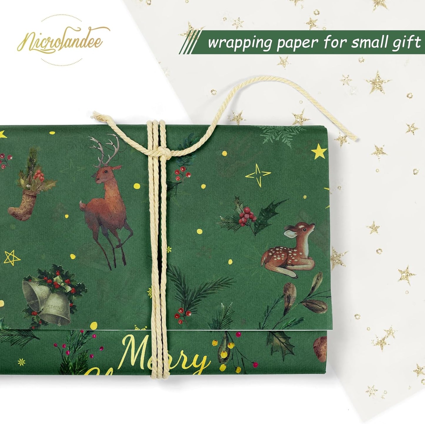 Mother'S Day Tissue Wrapping Paper, 24 Sheets Green Art Tissue Paper for Moms Birthday Gift Packing, Cute Butterfly Flower Gift Wrap Paper, 15 X 20 Inches