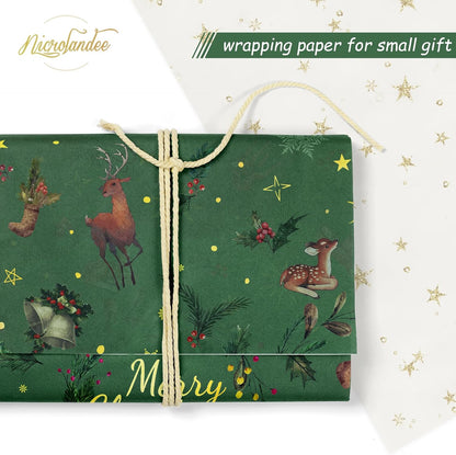 Mother'S Day Tissue Wrapping Paper, 24 Sheets Green Art Tissue Paper for Moms Birthday Gift Packing, Cute Butterfly Flower Gift Wrap Paper, 15 X 20 Inches