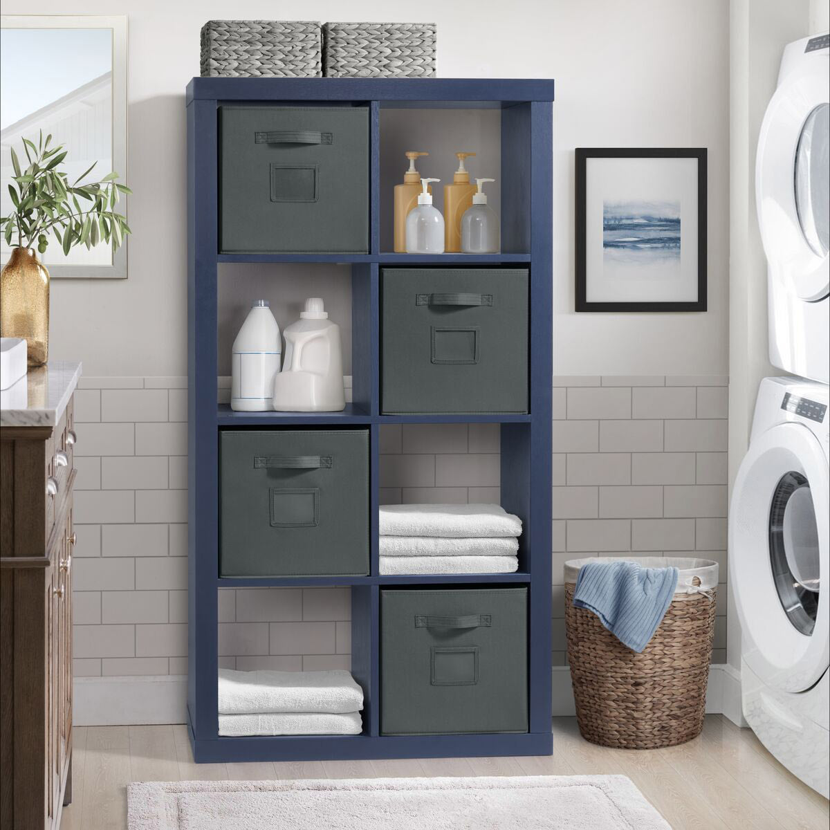 O'Nin Room Divider with 8 Storage Bins