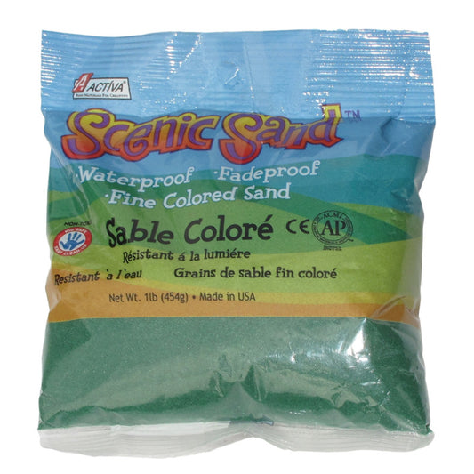 Scenic Sand™ Craft Colored Sand, Forest Green, 1 lb (454 g) Bag
