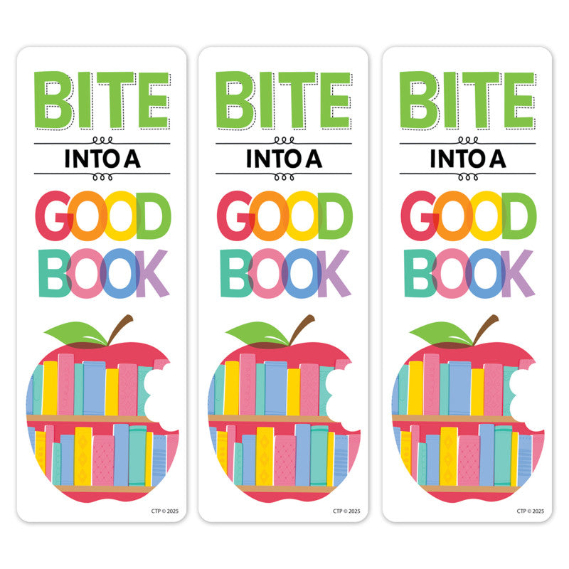 Apple Time Bite Into... Bookmark, 30 Per Pack, 3 Packs