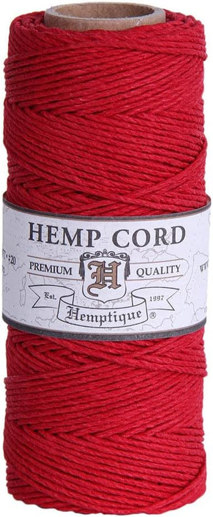 100% Hemp Cord Spool - 62.5 Meter Hemp String - Made with Love - No. 20 ~ 1Mm Cord Thread for Jewelry Making, Macrame, Scrapbooking, DIY, & More - White