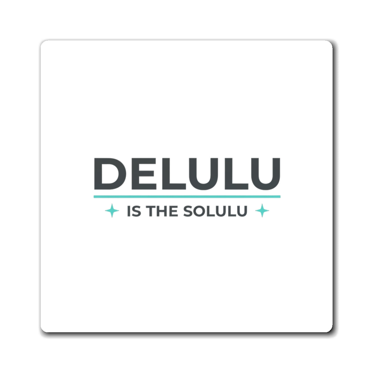 Delulu Is The Solulu | Pink Cloud Meme Magnets for Fridge & Locker | Galentine’s & Valentine Gift for Gen Z | Y2K Aesthetic