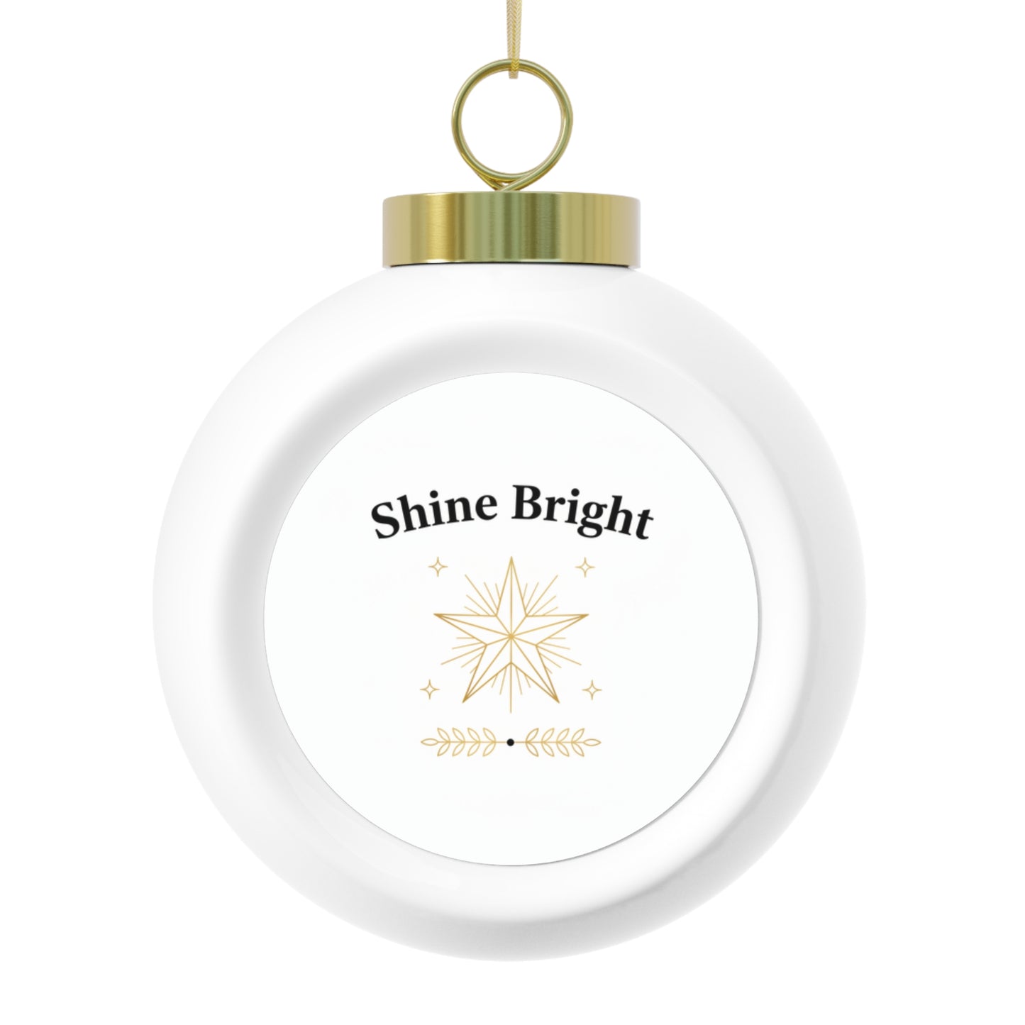 Ceramic Christmas Ball Ornament — Shine Bright