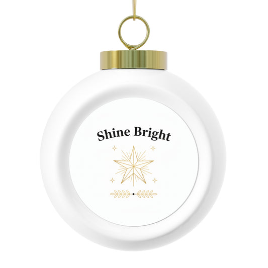 Ceramic Christmas Ball Ornament — Shine Bright