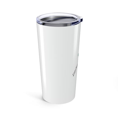 Cherry Blossom Ink Branch | 20oz Stainless Steel Tumbler for Travel | Family & Friend Gift | Hand-Drawn Irony Aesthetic