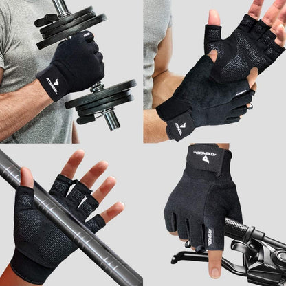 Workout Gloves for Men and Women, Exercise Gloves for Weight Lifting, Cycling, Gym, Training, Breathable and Snug Fit