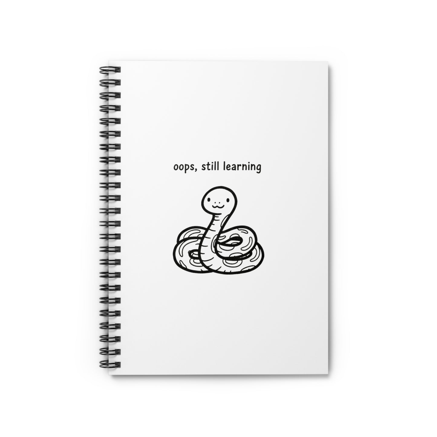 Spiral Journal Notebook, Baby Snake Cute, School Gift, Book Collector