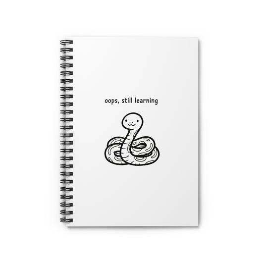 Spiral Journal Notebook, Baby Snake Cute, School Gift, Book Collector