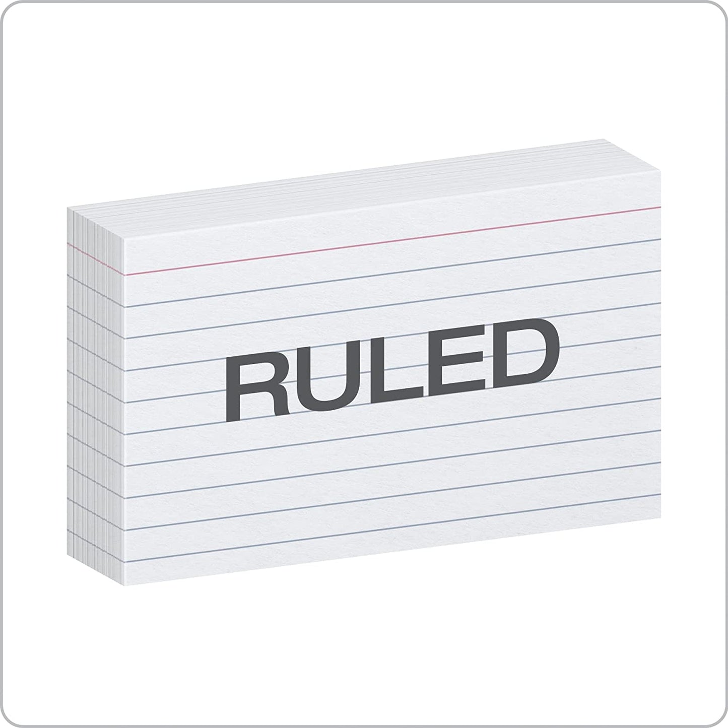 Index Cards 500 Pack 3X5 Ruled, Plastic Binder Dividers 8 Tab Letter Size 6 Sets