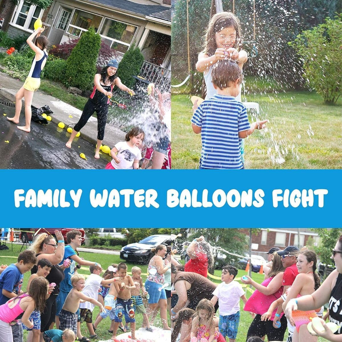 Water Balloons Quick Fill Self Sealing Instant Balloons Easy Balloons Splash for Kids Girls Boys Water Balloons Set Party Games 666 Balloons for Outdoor Summer Funs