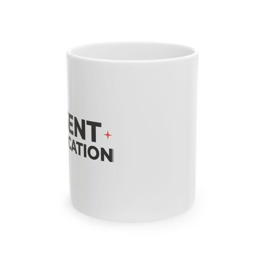 Sharing My Location With You | 11oz Ceramic Coffee Mug, Heart Map Pin | Valentine & Galentine Gift for Friends | Y2K Tech Romance