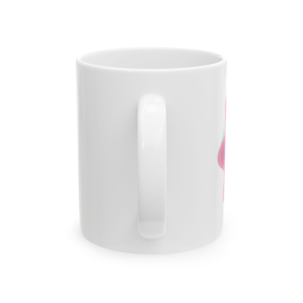 Gradient Aura Mesh Valentine | 11oz Ceramic Coffee Mug for Daily Vibes | Galentine’s & Friends Gift | Y2K Aesthetic