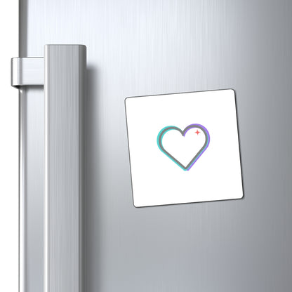 Continuous Line Heart | Minimalist Sublimation Magnet Set | Valentine & Galentine Gift for Teens & Gen Z | Aesthetic Black & White
