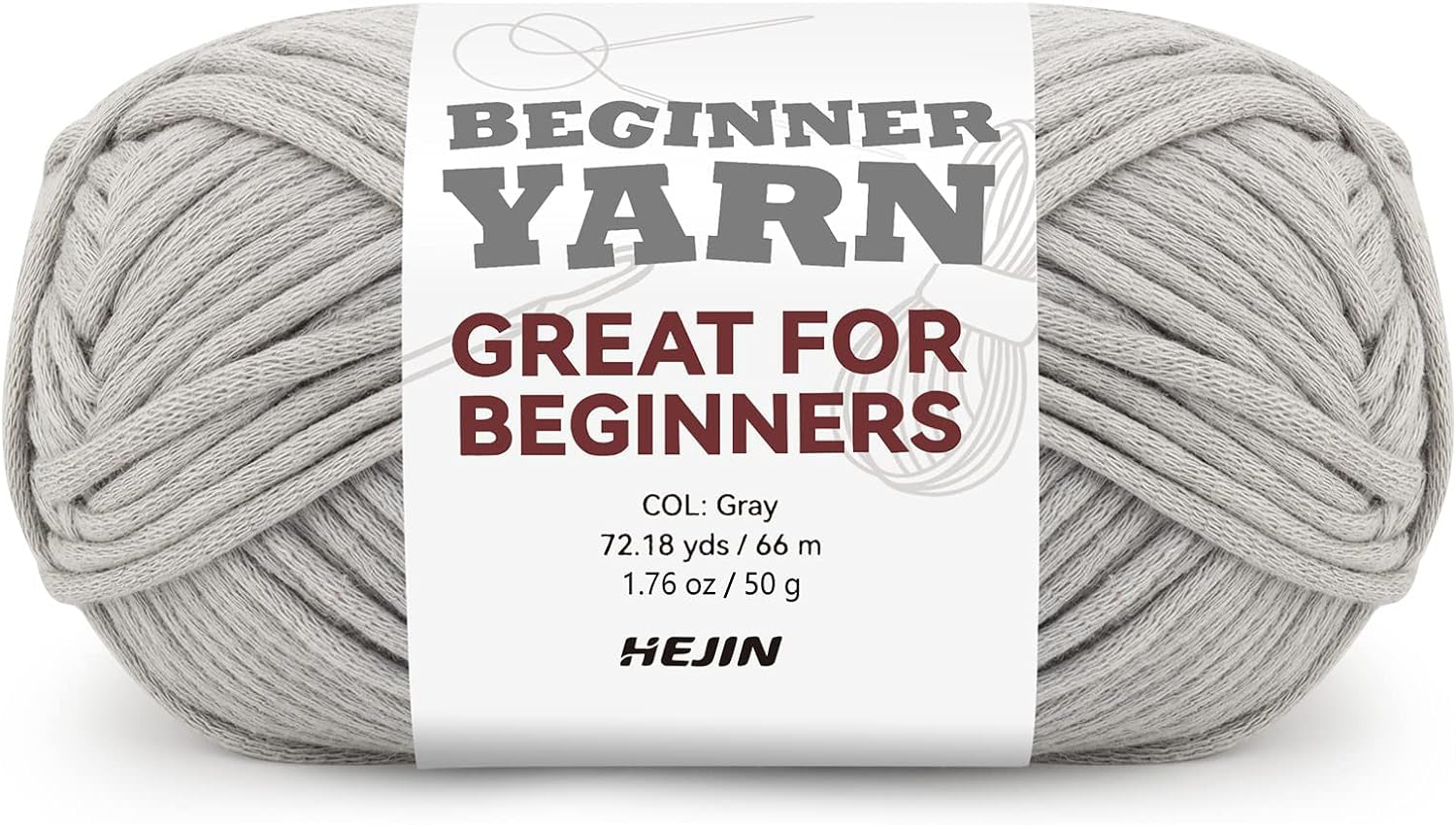 60G Black Yarn for Crocheting and Knitting;66M (72Yds) Cotton Yarn for Beginners with Easy-To-See Stitches;Worsted-Weight Medium #4;Cotton-Nylon Blend Yarn for Beginners Crochet Kit Making