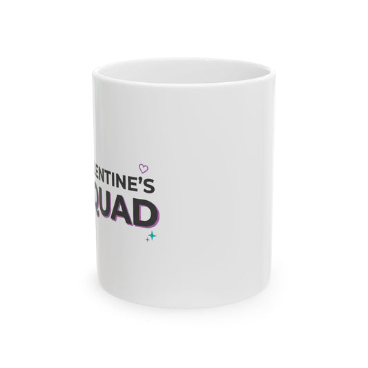 GALENTINE’S SQUAD Retro 70s | 11oz Ceramic Coffee Mug for Besties | Galentine’s Day & Friends Gift | Warm Gradient Y2K Vibe