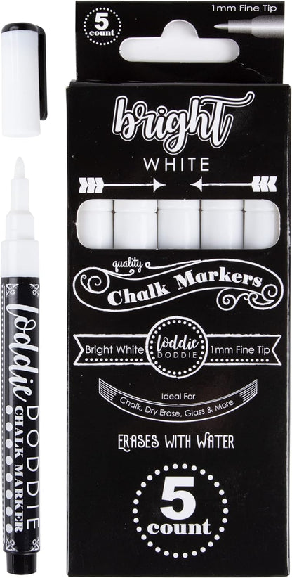 Liquid Chalk Markers for Chalkboard - 6Mm Reversible Chisel and Bullet Tips, Chalkboard Markers Erasable, Macaron Pastel Chalk Pens 8 Count