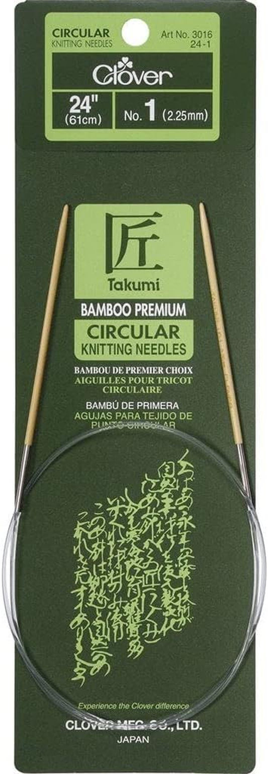 3016/24-05 Takumi Bamboo Circular 24-Inch Knitting Needles, Size 5